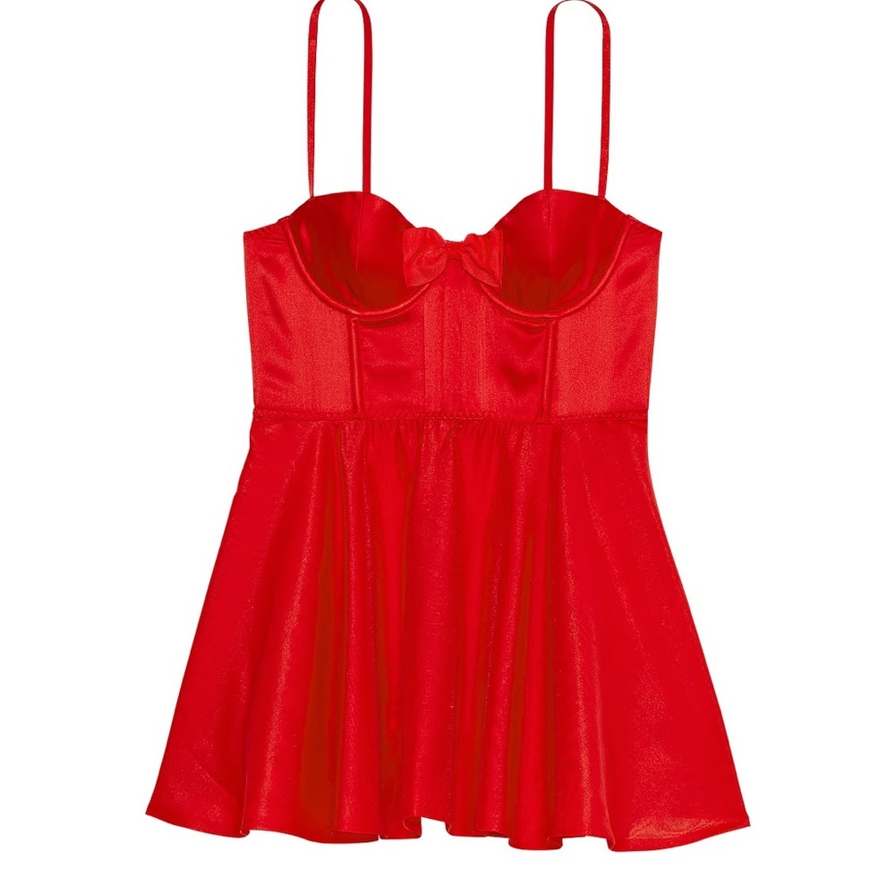 VICTORIA'S SECRET
Bow-Topped Bustier Slip‎ Dress